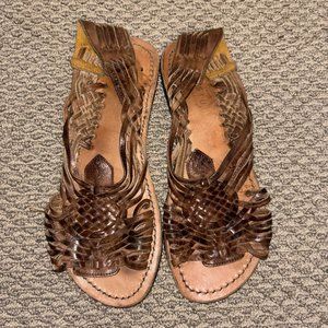 Bed Stu leather sandals, rustic brown, size 9